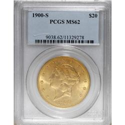 1900-S $20 MS62 PCGS. PCGS Population (1385/760).