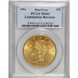 1904 $20 MS61 PCGS. PCGS Population (14179/113958). NG