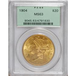 1904 $20 MS63 PCGS. PCGS Population (42656/25814).