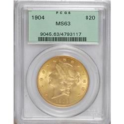 1904 $20 MS63 PCGS. PCGS Population (42656/25814).