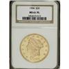 Image 1 : 1904 $20 MS61 Prooflike NGC. NGC Census: (48/320).