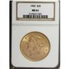 Image 1 : 1906 $20 MS61 NGC. NGC Census: (183/174). PCGS Pop