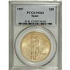 Image 3 : 1907 $20 Arabic Numerals MS62 PCGS. PCGS Population (2