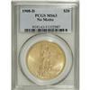Image 3 : 1908-D $20 No Motto MS63 PCGS. PCGS Population (945/10