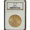 Image 1 : 1911 $20 MS61 NGC. NGC Census: (359/1461). PCGS Po