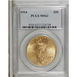 1914 $20 MS62 PCGS. PCGS Population (414/910). NGC