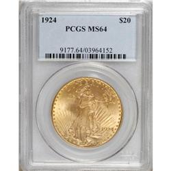 1924 $20 MS64 PCGS. PCGS Population (53201/31410).