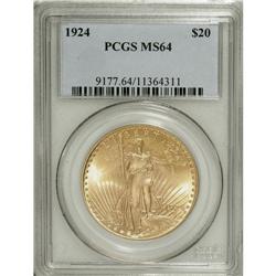 1924 $20 MS64 PCGS. PCGS Population (53201/31410).