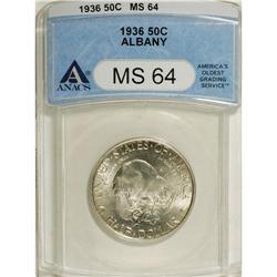 1936 50C Albany MS64 ANACS. NGC Census: (691/1608)