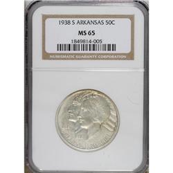 1938-S 50C Arkansas MS65 NGC. NGC Census: (118/21)