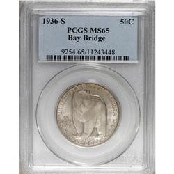 1936-S 50C Bay Bridge MS65 PCGS. PCGS Population (