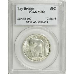 1936-S 50C Bay Bridge MS65 PCGS. PCGS Population (