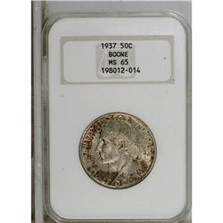 1937 50C Boone MS65 NGC. NGC Census: (488/256). PC