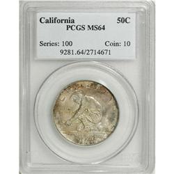 1925-S 50C California MS64 PCGS. PCGS Population (