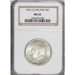 1936 50C Cleveland MS65 NGC. NGC Census: (1874/516