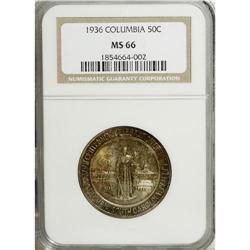 1936 50C Columbia MS66 NGC. NGC Census: (454/63).