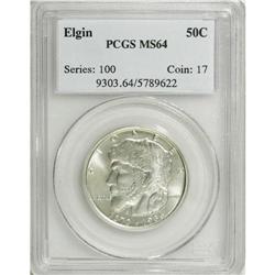 1936 50C Elgin MS64 PCGS. PCGS Population (1688/29