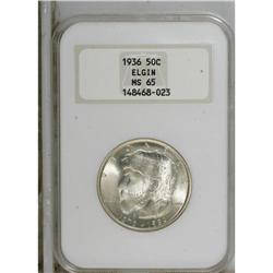 1936 50C Elgin MS65 NGC. NGC Census: (1229/805). P
