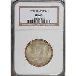 1936 50C Elgin MS66 NGC. NGC Census: (695/110). PC