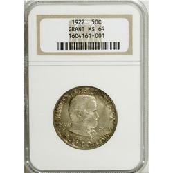 1922 50C Grant no Star MS64 NGC. NGC Census: (1319