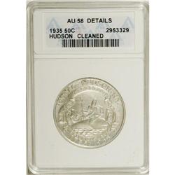 1935 50C Hudson--Cleaned--ANACS. AU58 Details. NGC