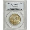 Image 1 : 1924 50C Huguenot MS65 PCGS. PCGS Population (835/