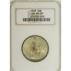 1925 50C Lexington MS65 NGC. NGC Census: (745/136)