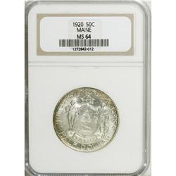 1920 50C Maine MS64 NGC. NGC Census: (990/1017). P