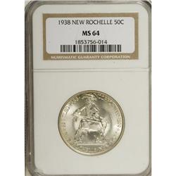 1938 50C New Rochelle MS64 NGC. NGC Census: (431/1