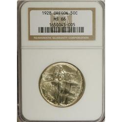 1928 50C Oregon MS66 NGC. NGC Census: (386/77). PC