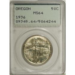 1936 50C Oregon MS64 PCGS. PCGS Population (620/13