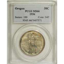 1936 50C Oregon MS66 PCGS. PCGS Population (458/132).