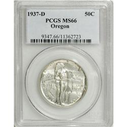 1937-D 50C Oregon MS66 PCGS. PCGS Population (1049