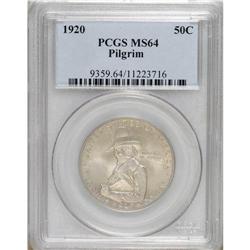 1920 50C Pilgrim MS64 PCGS. PCGS Population (1621/