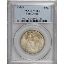 1935-S 50C San Diego MS66 PCGS. PCGS Population (1