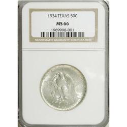1934 50C Texas MS66 NGC. NGC Census: (331/37). PCG