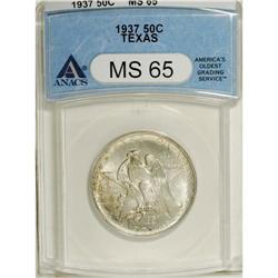 1937 50C Texas MS65 ANACS. NGC Census: (390/372).