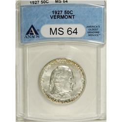 1927 50C Vermont MS64 ANACS. NGC Census: (1085/878