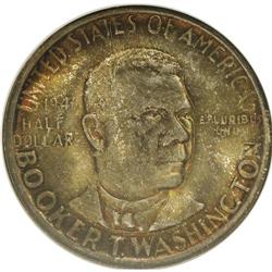 1946-S 50C Booker T. Washington MS66 NGC. NGC Cens