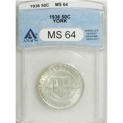 1936 50C York MS64 ANACS. NGC Census: (380/2381).