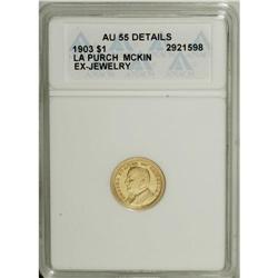 1903 G$1 Louisiana Purchase/McKinley--Ex-Jewelry--AN