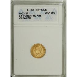 1903 G$1 Louisiana Purchase/McKinley--Cleaned--ANACS