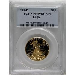 1993-P G$25 Half-Ounce Gold Eagle PR69 Deep Cameo PC