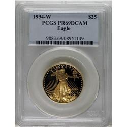 1994-W G$25 Half-Ounce Gold Eagle PR69 Deep Cameo PC