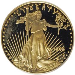 1995-W G$25 Half-Ounce Gold Eagle PR69 Deep Cameo PCGS