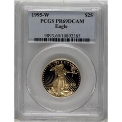 1995-W G$25 Half-Ounce Gold Eagle PR69 Deep Cameo PC