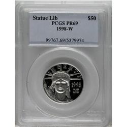 1998-W P$50 Half-Ounce Platinum Eagle PR69 Deep Came