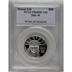 2001-W P$50 Half-Ounce Platinum Eagle PR69 Deep Came