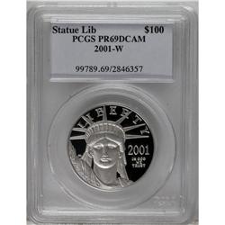 2001-W P$100 One-Ounce Platinum Eagle PR69 Deep Came