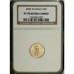 2006-W G$5 Tenth-Ounce Gold PR70 Deep Cameo NGC. N